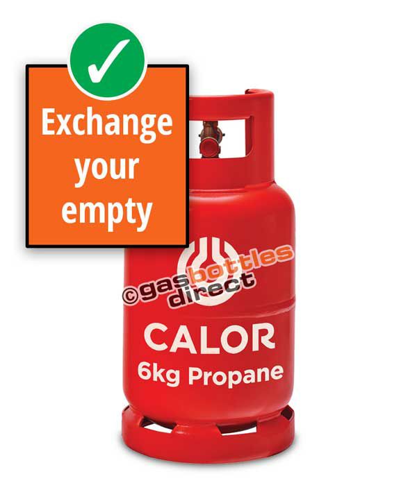 6kg Propane Calor Gas Bottle Cylinder Refill